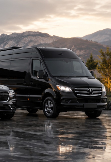 Luxury Black Mercedes Sprinter